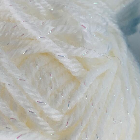 Acrylic Yarn Lot 4 Four Ply Multicolor Pink Lavender Blue White Sparkle Crafts - Picture 4 of 10